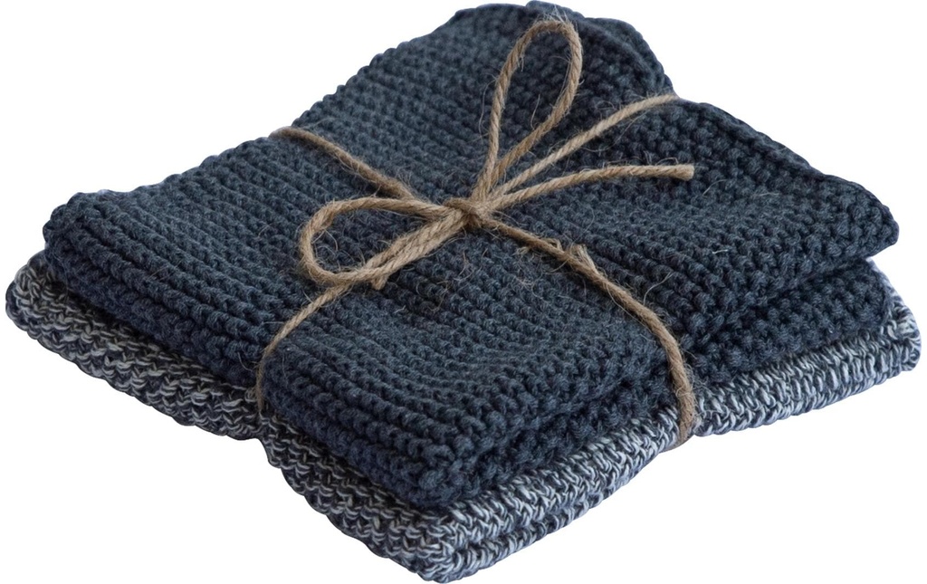 Pichler Torchon à vaisselle Lola 2 Pièce/s, Gris foncé