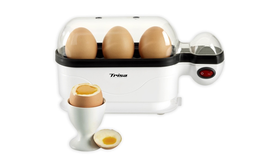 Trisa Cuiseur à œufs Eggolino 3, Noir/Blanc