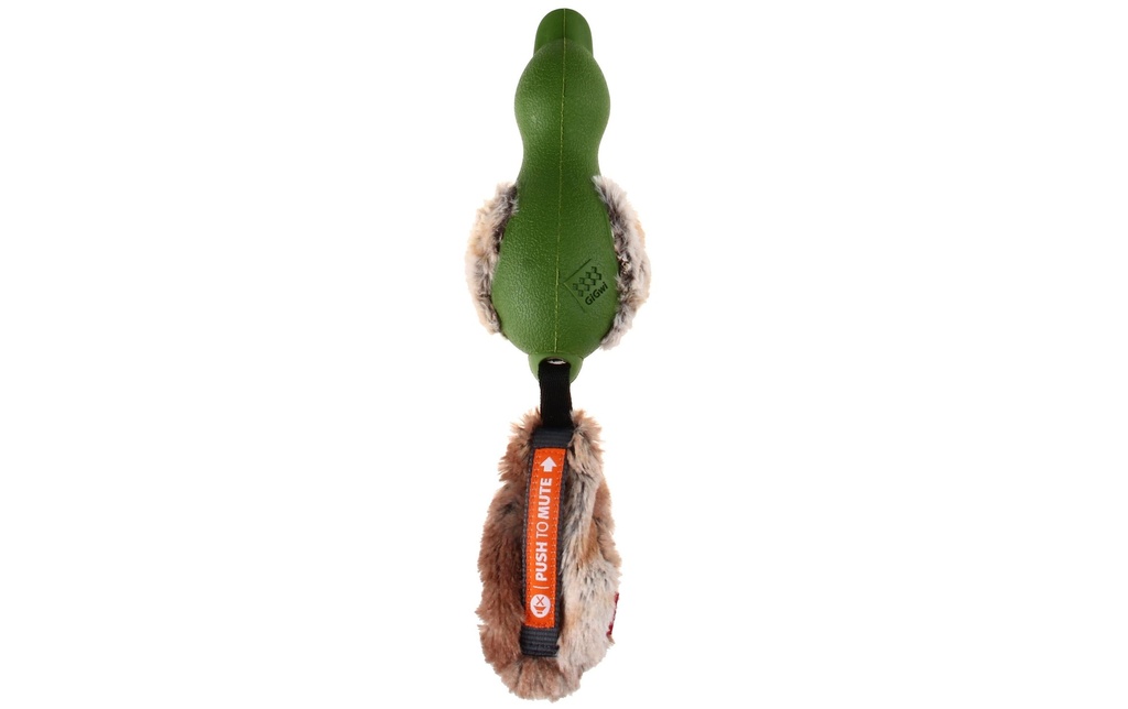 GiGwi Jouet pour chien Push to mute, canard, vert