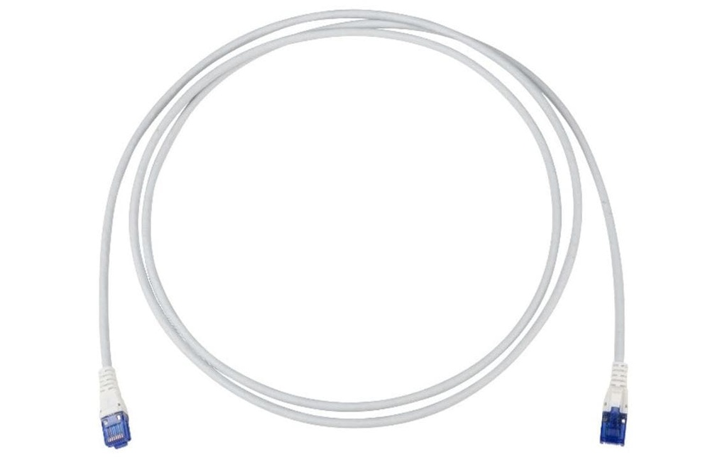 R&M Câble patch Thin-Line Cat 6, U/UTP, 0.5 m, Gris, pack de 10