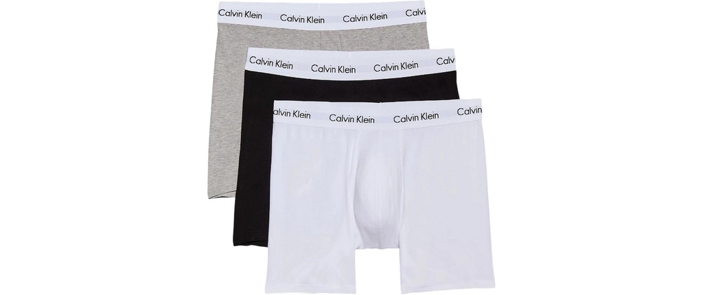 Calvin Klein Wäsche Boxer Brief 3Pk Blanc/Noir/Gris, XL