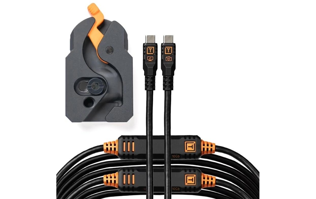Tether Tools Câble Pince Leverlock et USB-C 9.2m