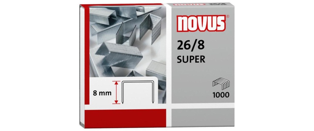 Novus Agrafe 26/8 Super 1000 pièces