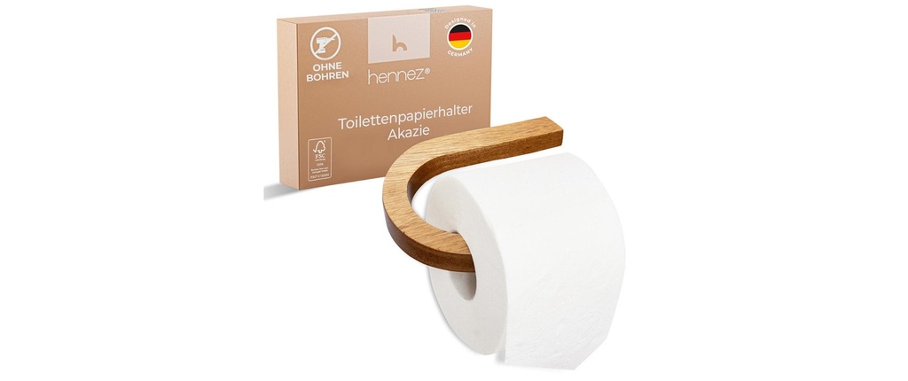 Hennez Porte-rouleau pour papier toilette Evan Nature