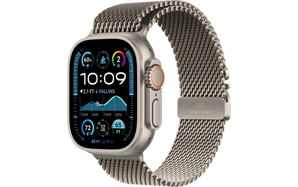 Apple Watch Ultra 2 Natural Titanium Boucle milanaise Natural S