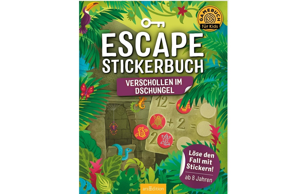 Buchzentrum Escape-Stickerbuch: Verschollen im Dschungel 32 pages
