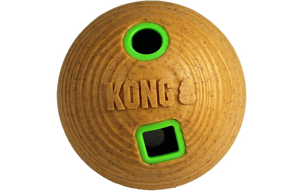 Kong Balle de nourriture Bamboo Feeder Ø 12 cm, jaune
