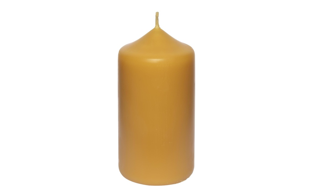 Herzog Kerzen AG Bougie cylindrique à base de cire d'abeille 6 x 12 cm