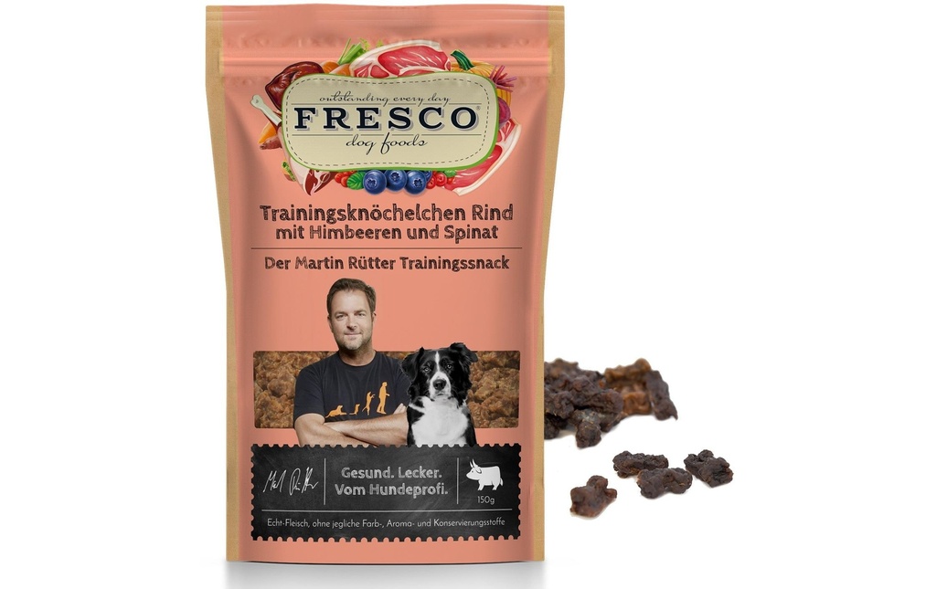 FRESCO Martin Rütter Chevilles d'entraînement Bœuf&Himberen, 150 g