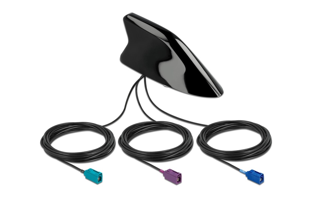 Delock Antenne LTE/WLAN/GPS Shark Fin FAKRA C/D/Z 3.5 dBi