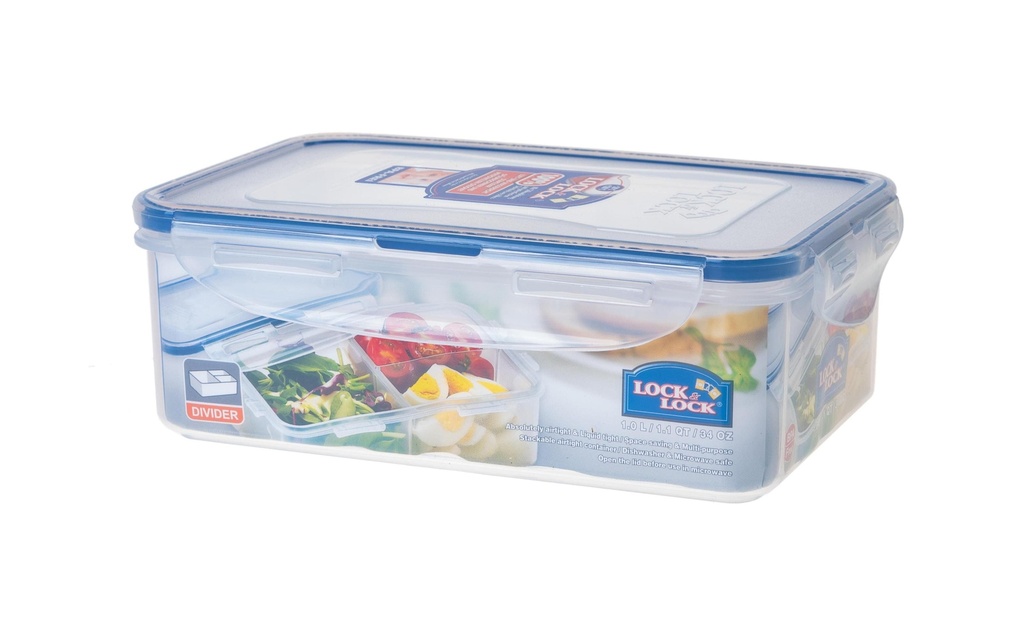 Lock & Lock Récipients à provisions 1 l, Transparent