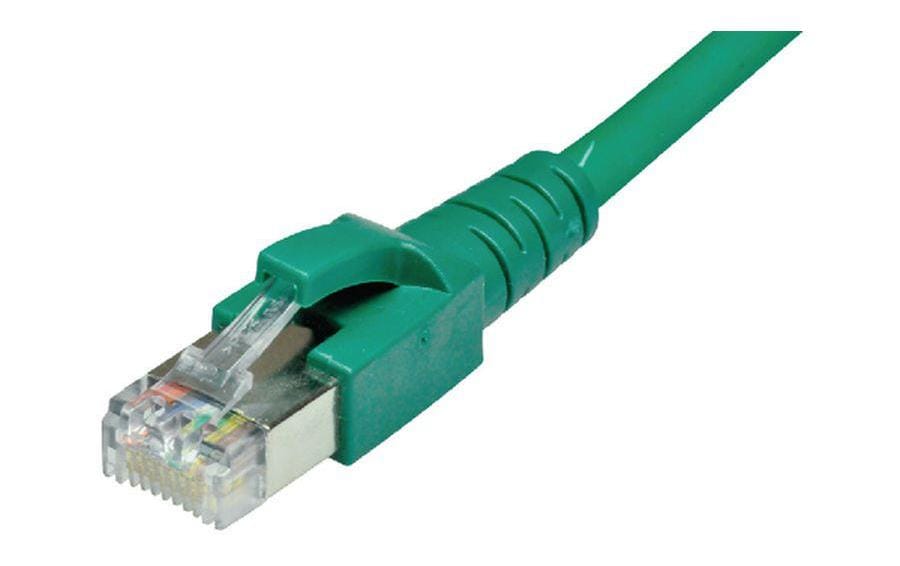 Dätwyler IT Infra Câble patch RJ-45 - RJ-45, Cat 6A, S/FTP, 20 m, Vert