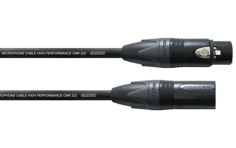 Cordial Câble XLR XLRm-XLRf 1.5 m, Noir