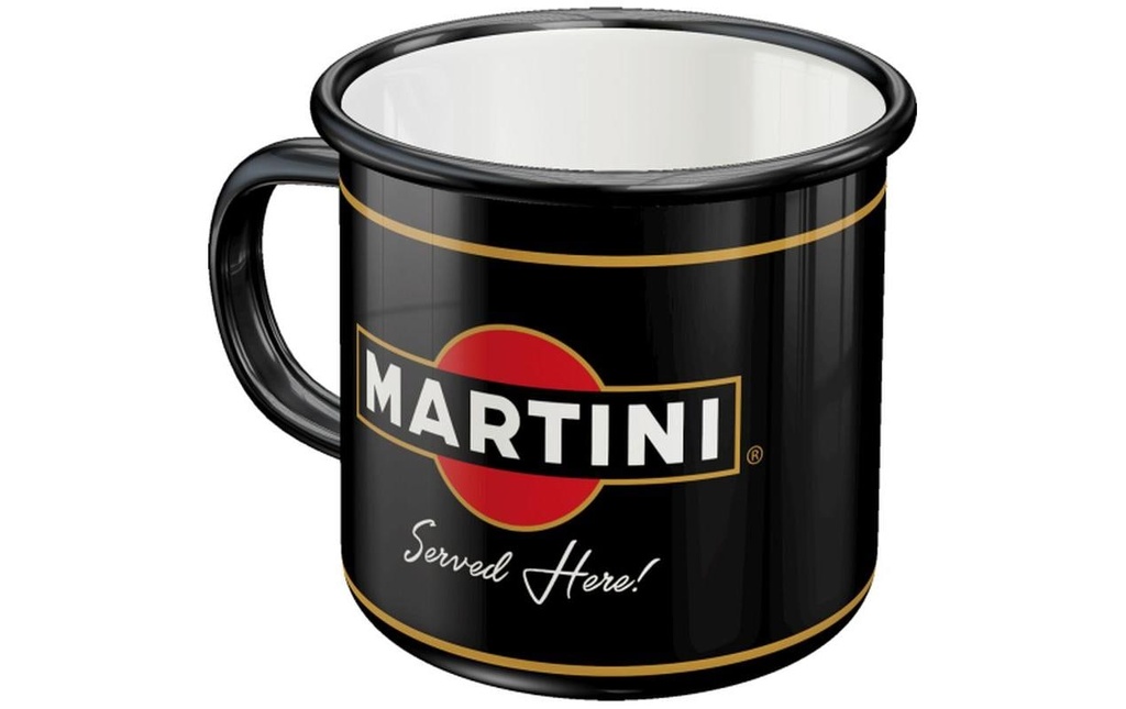 Nostalgic Art Tasse universelle Martini Served 360 ml, 1 Pièce/s, Noir
