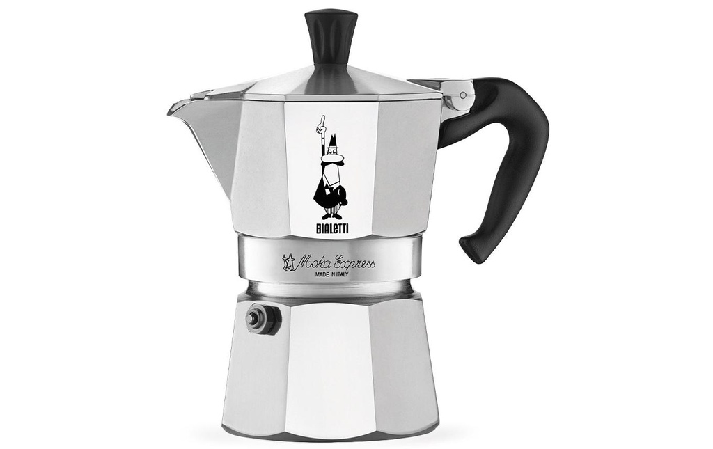 Bialetti Cafetière italienne Moka Express 1 tasses, Argenté