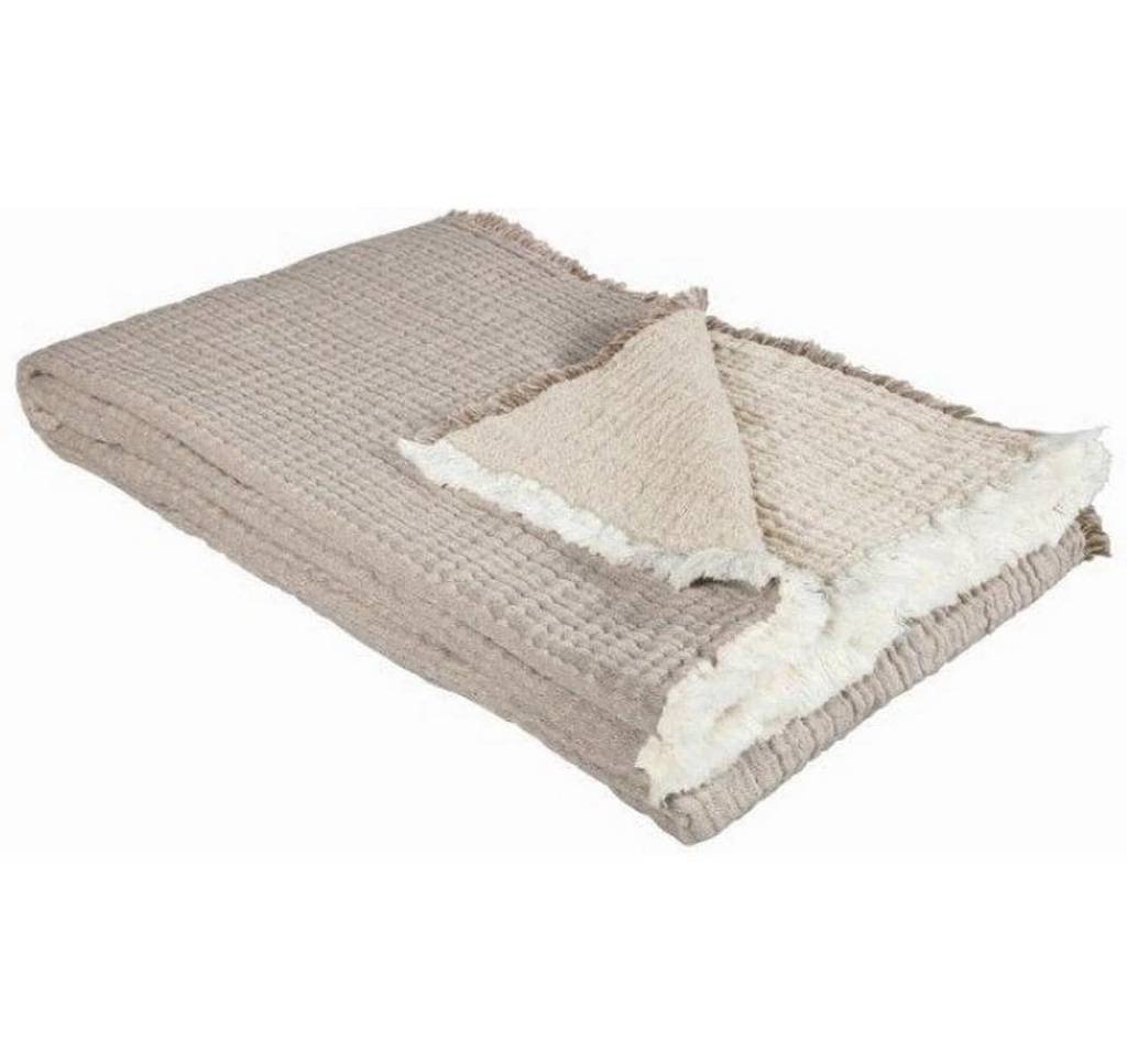 Eskimo Couverture Nora 130 x 200 cm, taupe-beige