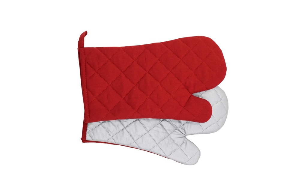 Stronghold Gants de four argent/rouge
