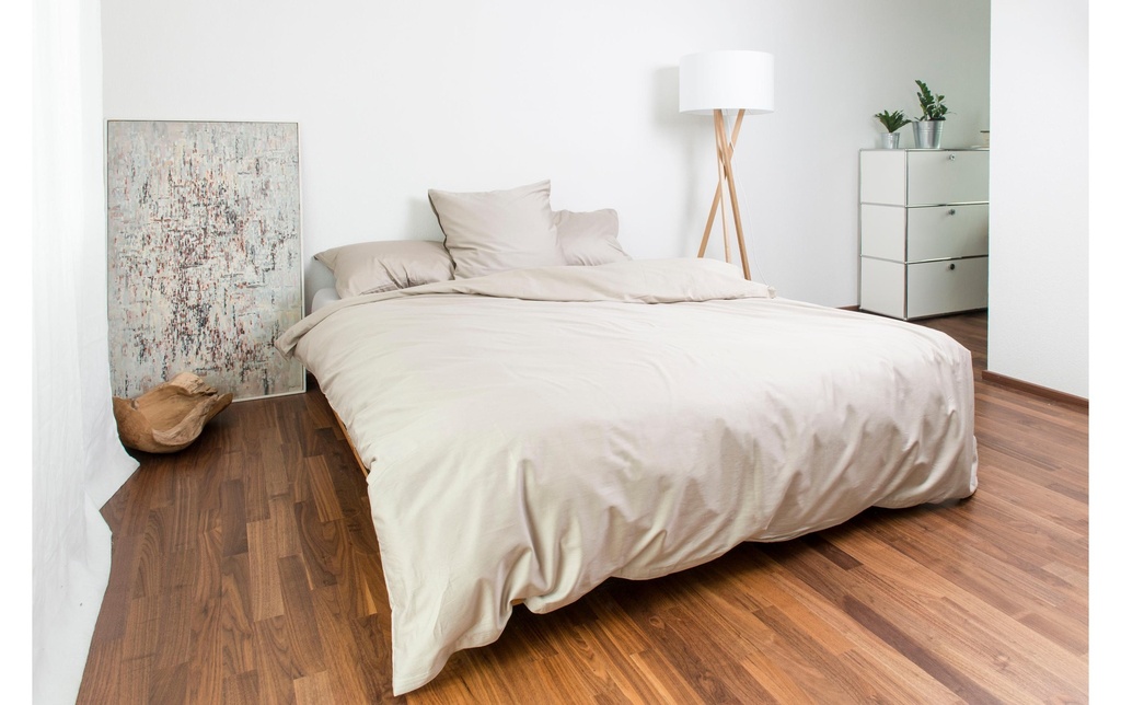 Nobilium Housse de duvet Oni 160 x 210 cm, Taupe