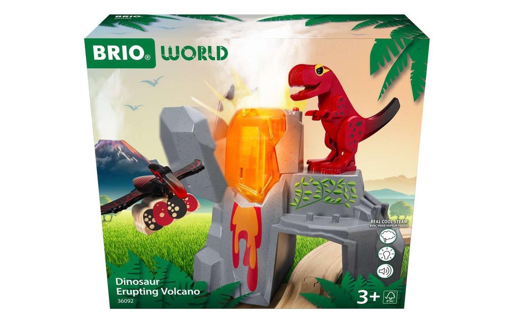 BRIO Dinosaur Erupting Volcano