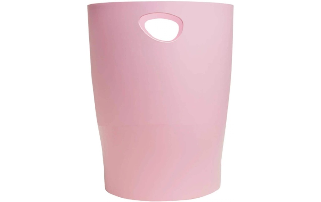 Exacompta Corbeille à papier Ecobin AutentiK, 15 l, rose bonbon