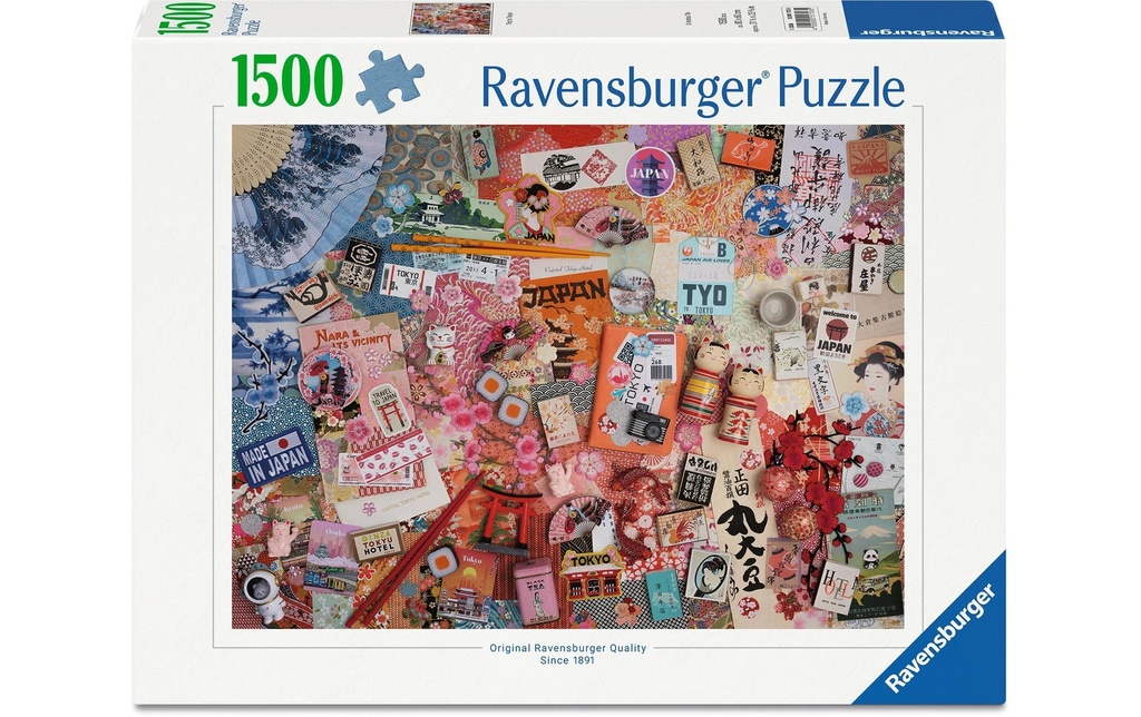 Ravensburger Puzzle Voyage à Tokyo 1500 pièces 80 x 60 cm