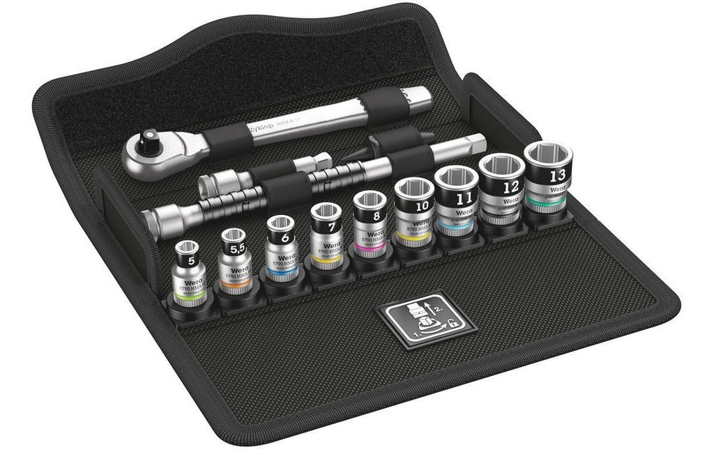 Wera Cliquet 8100 SA 12 HF 1/4 Zyklop Metal