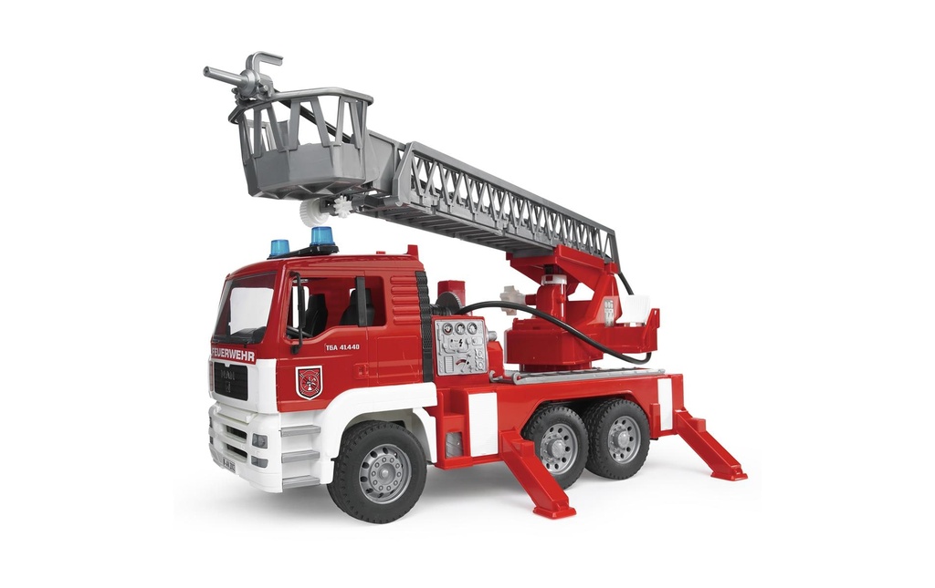 Bruder Spielwaren Pompiers avec échelle pivotante MAN TGA