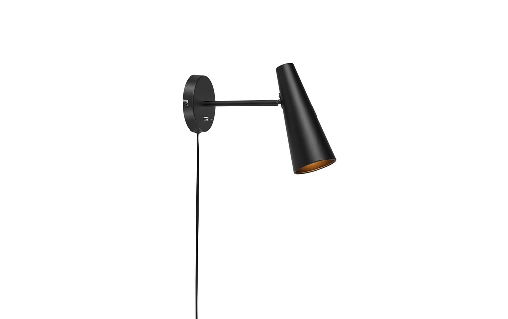 Markslöjd Applique murale Peak 1 l 1x E14, Noir