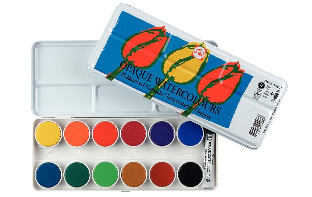 TALENS Peinture eau couvrante 12pces (12 pces)