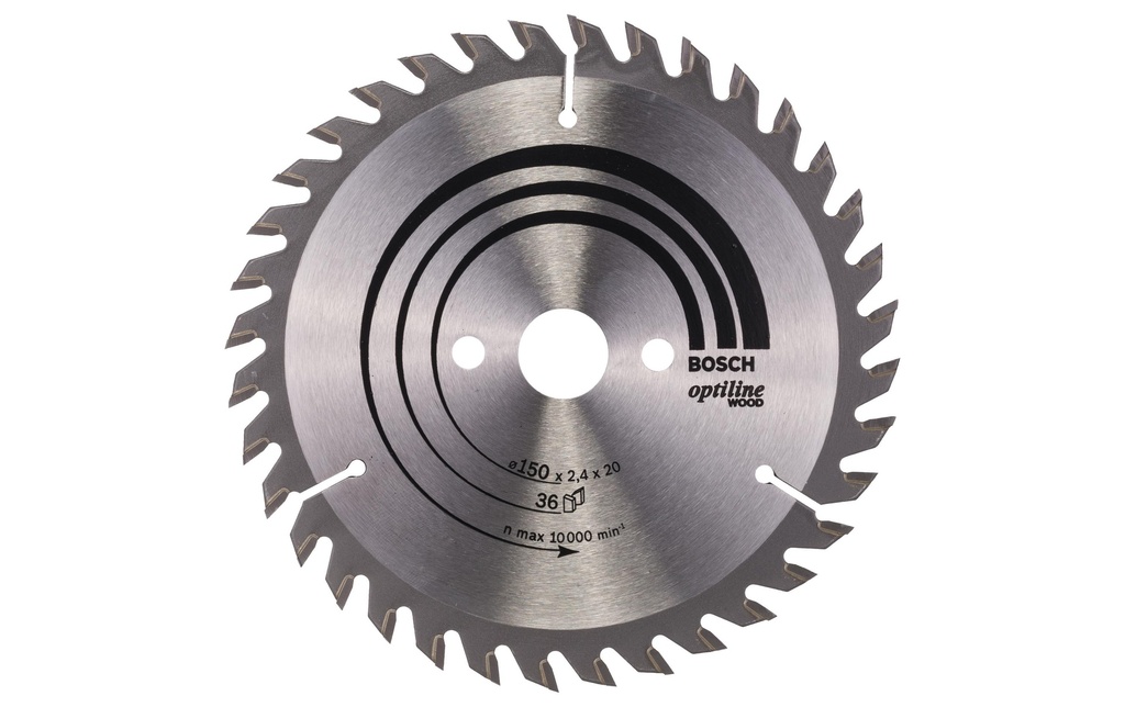 Bosch Professional Lame de scie circulaire Optiline Wood, 150 x 20 x 2.4 mm, Z 36