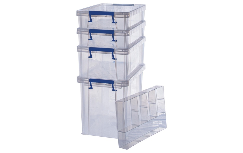 Fellowes Boîte de rangement ProStore Bonus Set 6 Semi-transparent