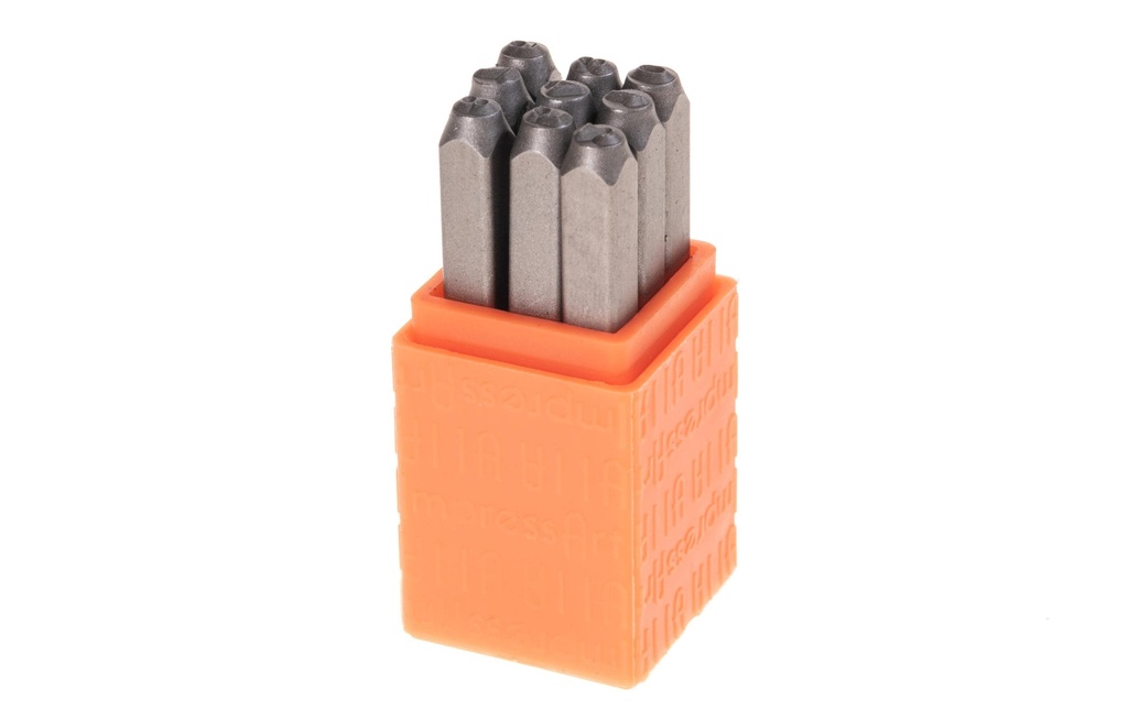 ImpressArt Timbre à sec Set 3 mm Numéros 1-9, 9 pièces