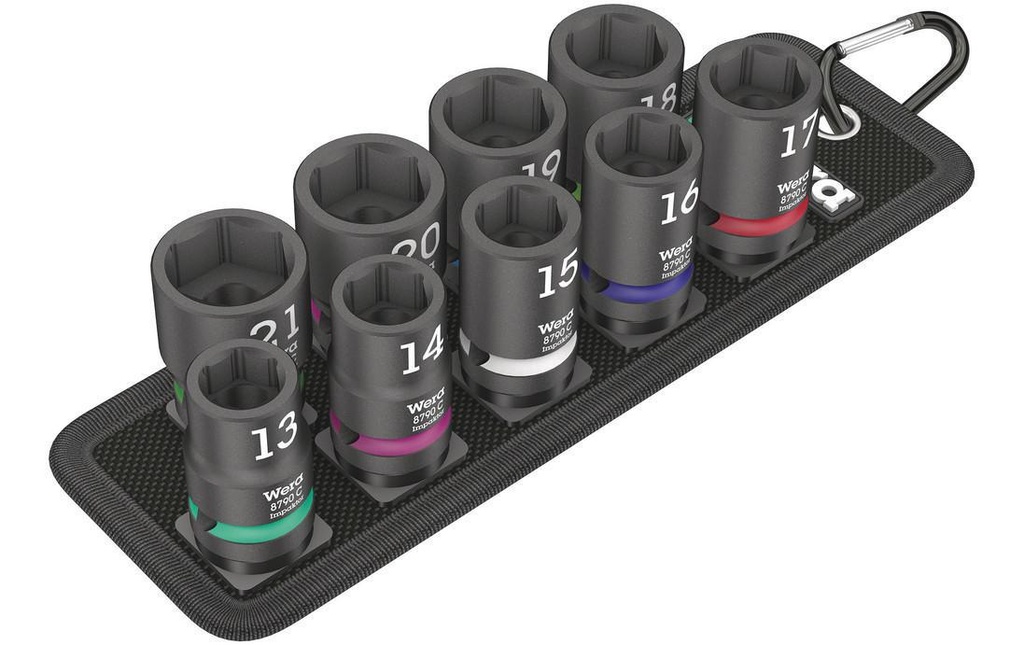 Wera Kits de douilles Belt C Impaktor 1, 1/2 10 pièces