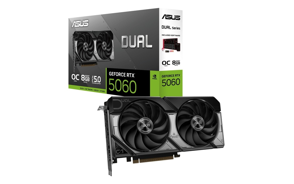 ASUS Carte graphique Dual GeForce RTX 5060 8 GB OC Edition