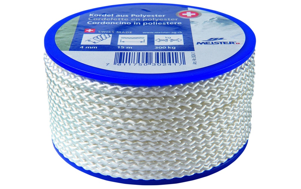 Meister Cordon Ø 4 mm, 15 m, 300 kg, Blanc