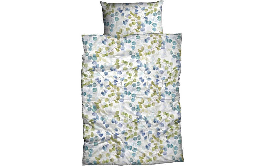 Nobilium Housse de duvet Sibari 200 x 210 cm, bleu/vert