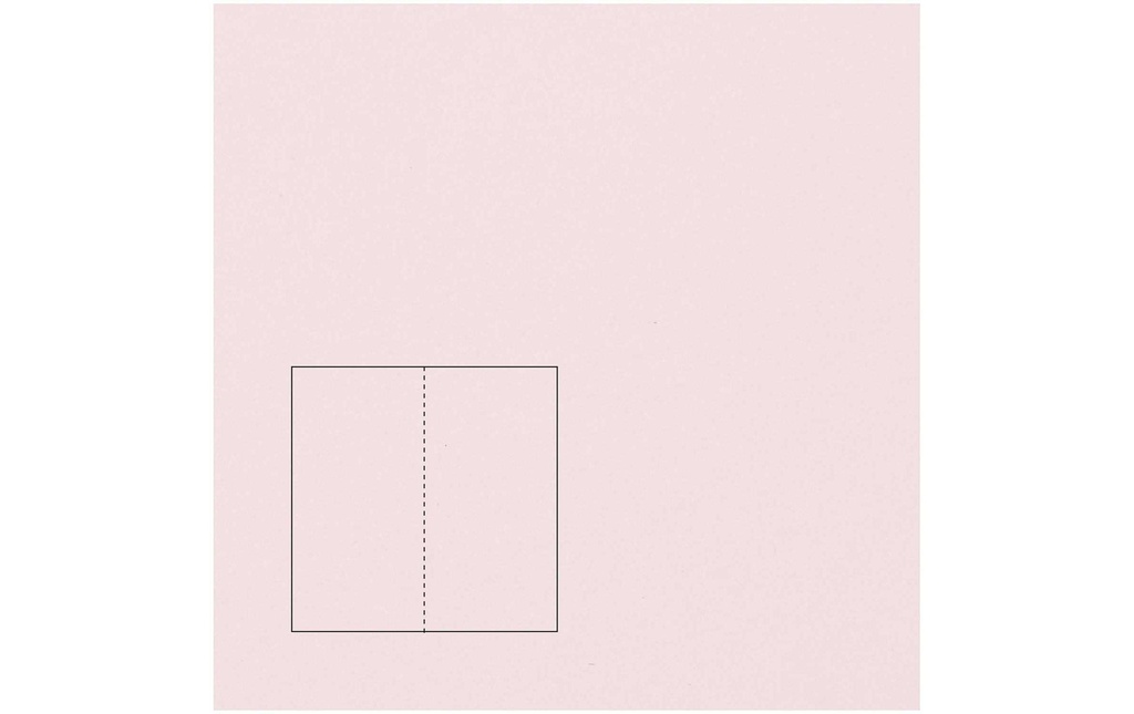 Rico Design Paper Poetry Essentials DL Carte à volet A6, rose
