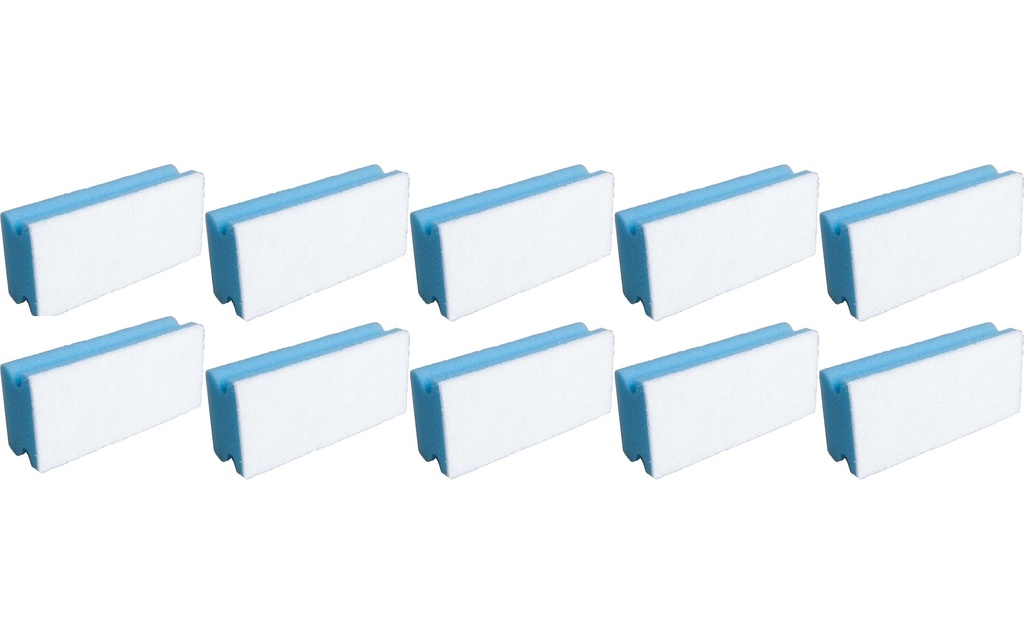 Edi Baur Éponge Basic 10 Pièce/s, Bleu/blanc