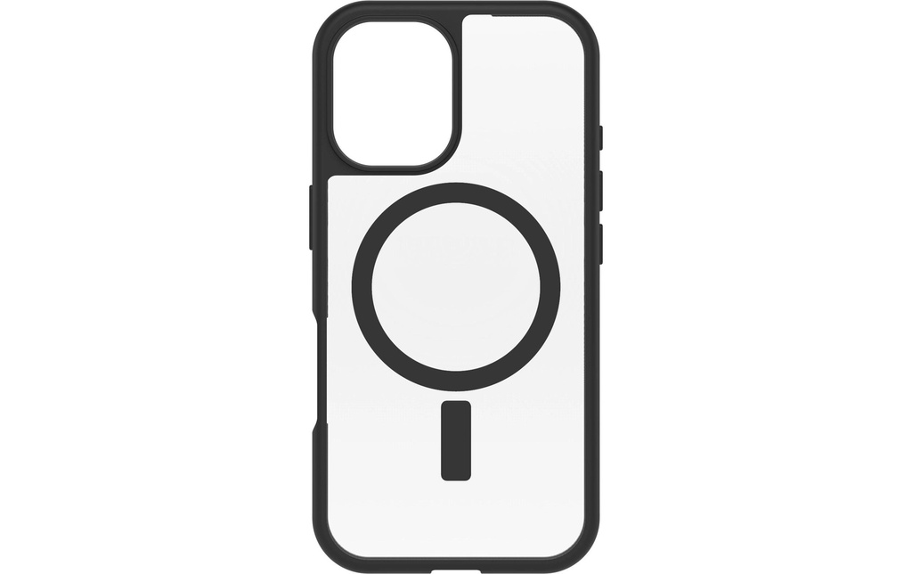 Otterbox Coque arrière React iPhone 16 Transparent/Noir
