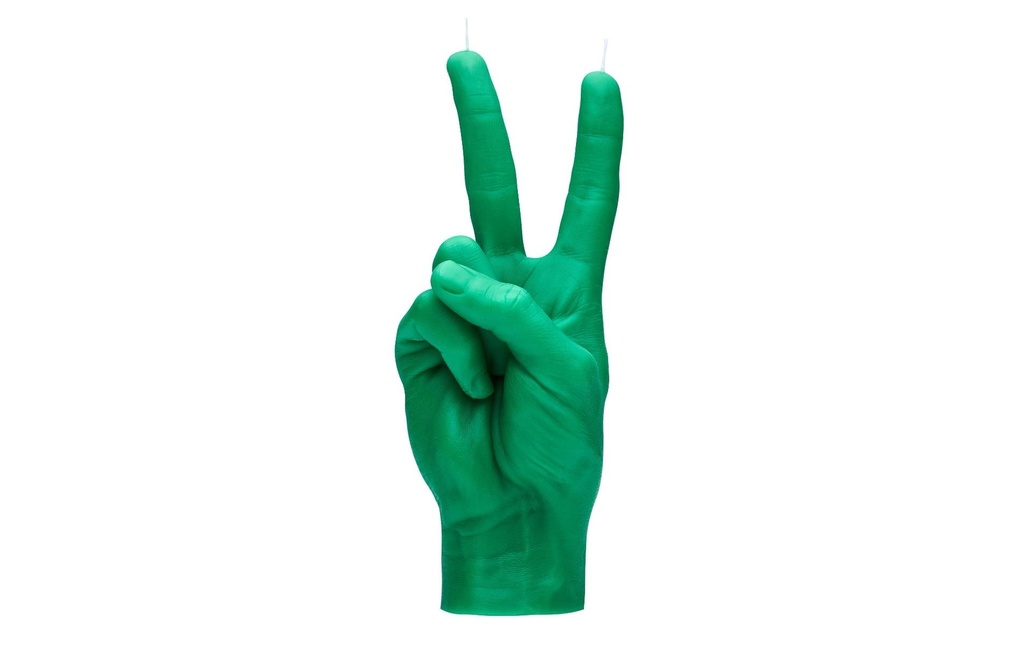 Mandatus Bougie Candle Hand Victory, Vert
