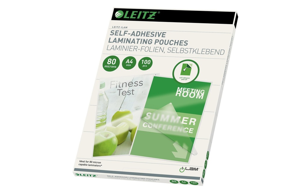Leitz Film laminé Face arrière auto-adhésive