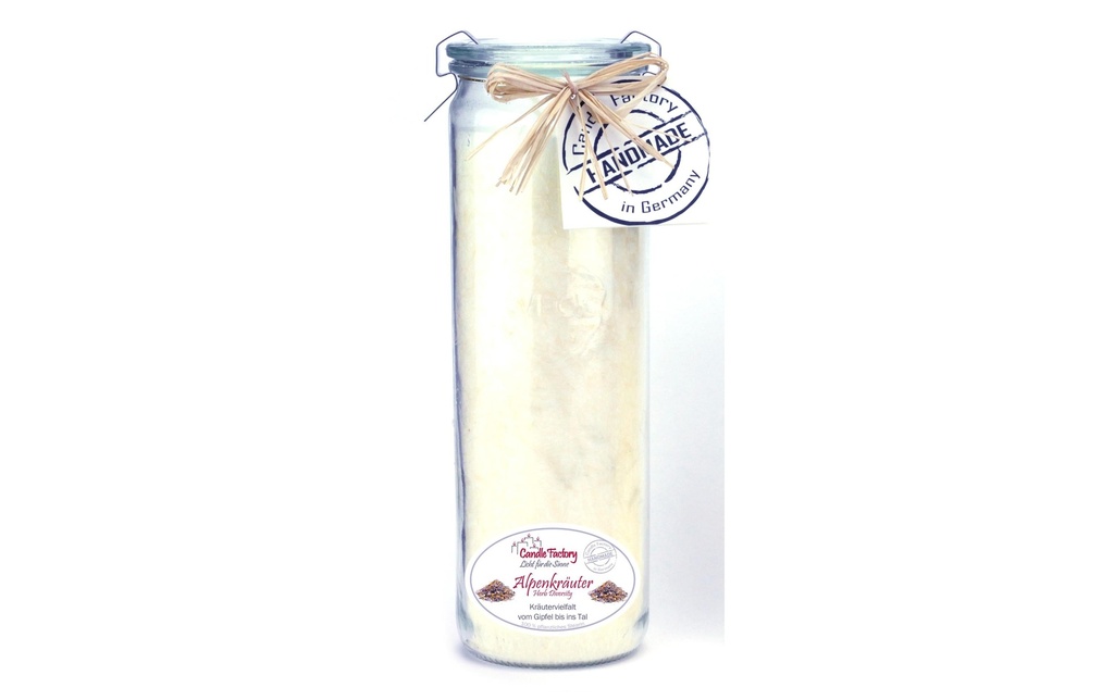 Candle Factory Bougie parfumée Herbes alpines Big Jumbo