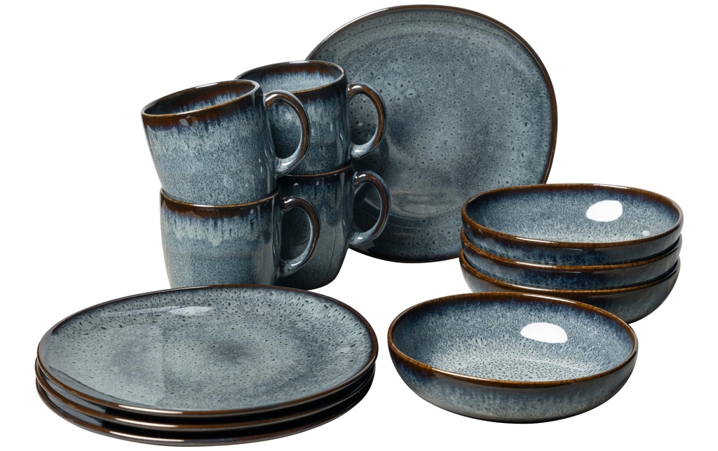 Villeroy & Boch Set d’assiettes Lave Gris