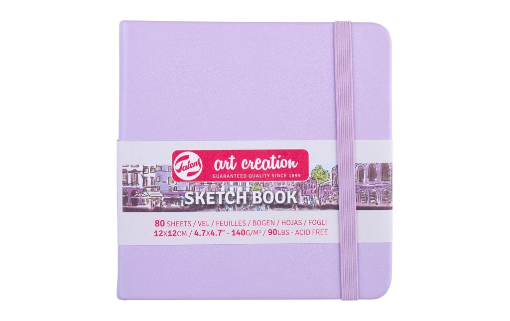 TALENS ART CREATION Livre croquis 12x12 violet (160 pces)