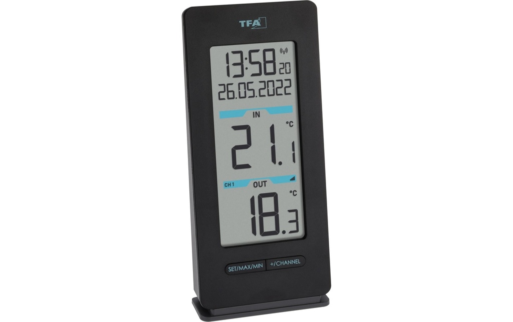 TFA Dostmann Thermomètre radio 30.3072.01