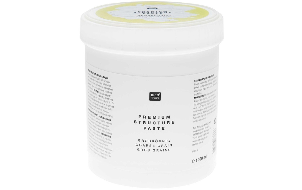 Rico Design Peinture pour bricolage Pâte à structure Premium 1000 ml