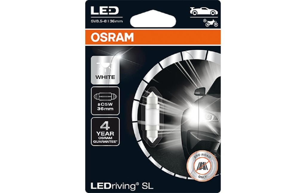 OSRAM LEDriving SL C5W SV8.5-8 Moto/Voiture de tourisme