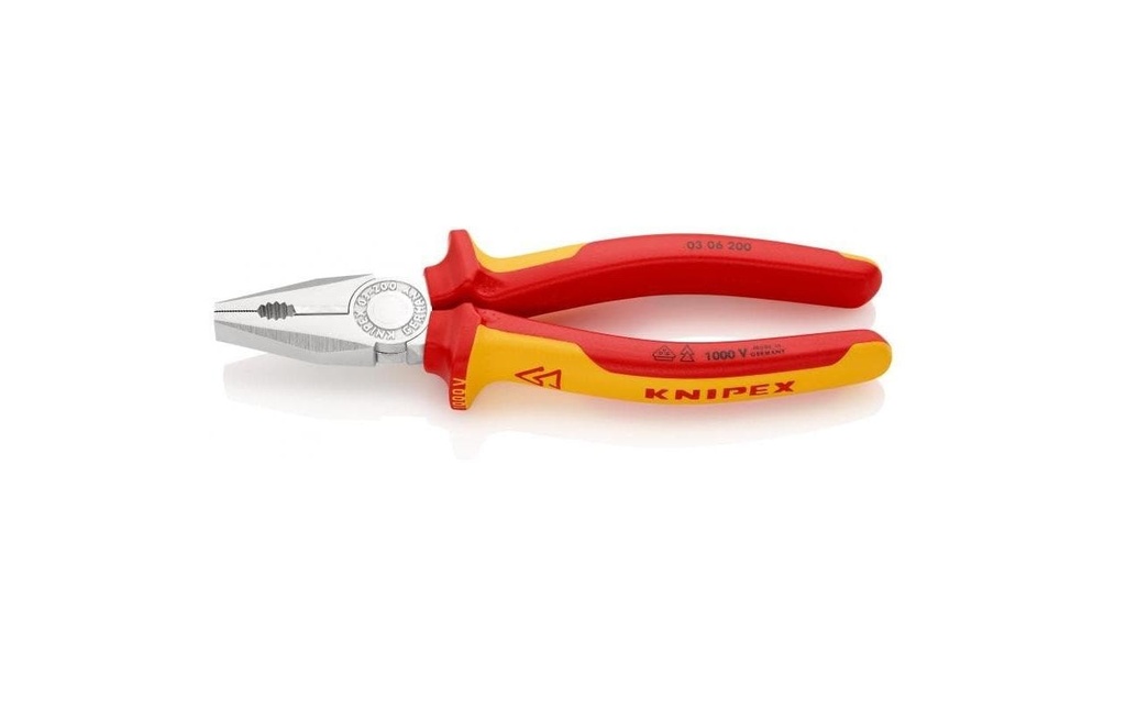 Knipex Pince universelle VDE, 200 mm, chromé