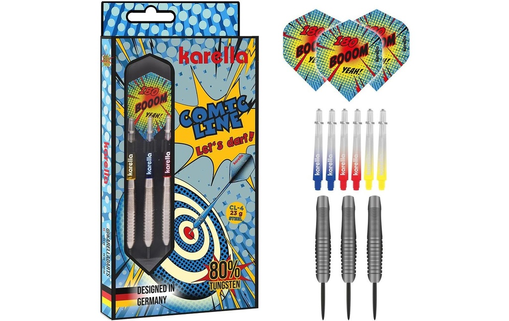 Karella Steeldart Comic Line CL-4 23 g, 3 pièces