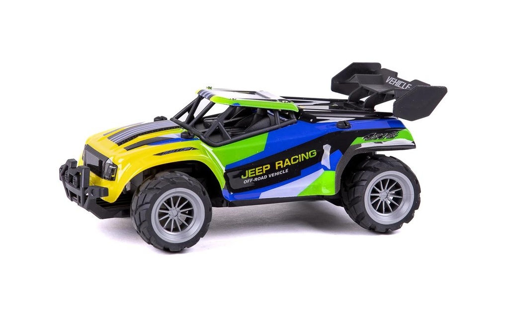 TEC-TOY Buggy Jeep Racing Bleu/vert, 1:18
